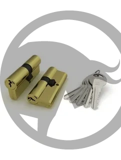 Цилиндр для замка Bisontools Premium (А26-6) 70мм 30/40 /мат.золото/
