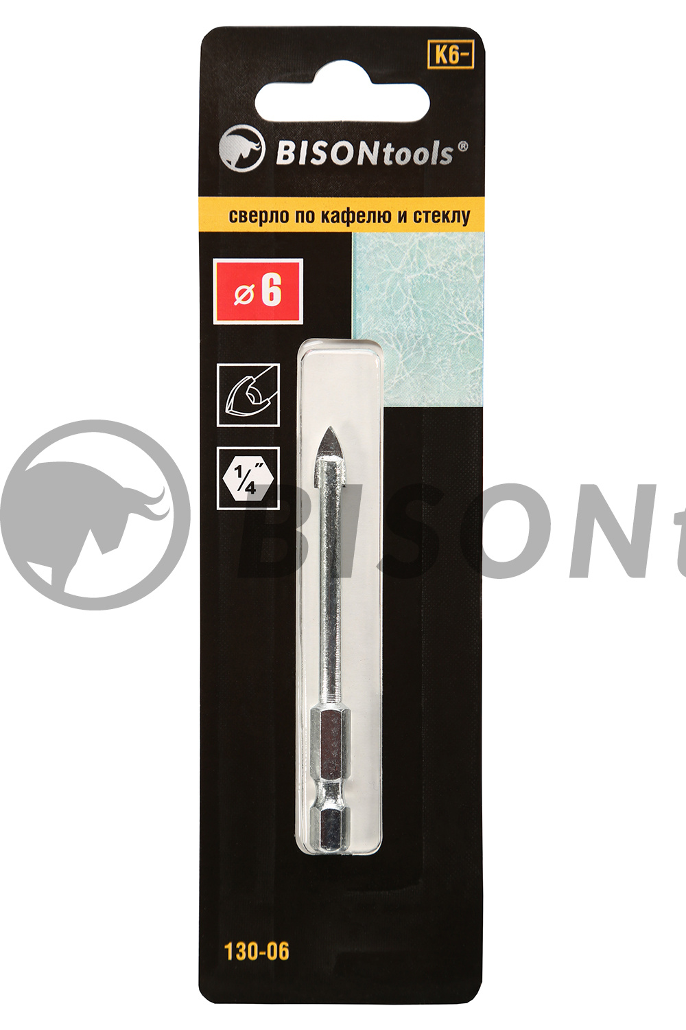 Сверло по кафелю и стеклу Bisontools 12мм